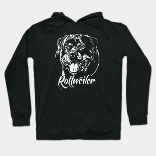 Proud Rottweiler dog portrait Rottie dog Hoodie